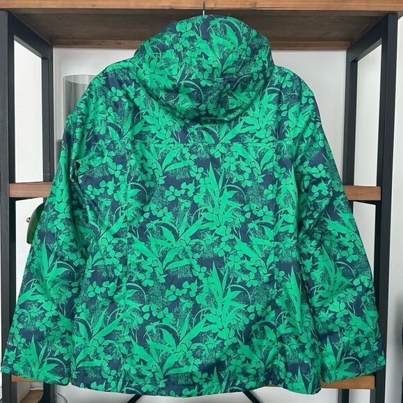 Columbia Ridge Gates Women's Green Distressed Tropical Print Jacket - Picture 6 of 11